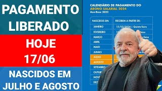 1606 HOJE PAGAMENTO LIBERADO NO CAIXA TEM ABONO SALARIAL 2024 ANO BASE 2022 QUEM TEM DIREITO [upl. by Saito]