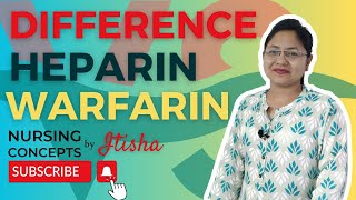 DIFFERENCE BETWEEN HEPARIN AND WARFARIN [upl. by Ayotnom]