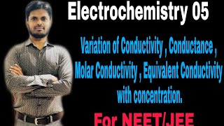 Electrochemistry 05 Variation of K  C1R m  e with concentration [upl. by Bouley]