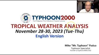 Nov 2830 2023 Update Easterlies Bringing Warm Weather With Thunderstorms Across Eastern PH [upl. by Oliva]