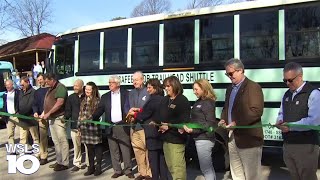 Ribbon cutting held for McAfee Knob Trailhead Shuttle service expansion [upl. by Anirahs969]