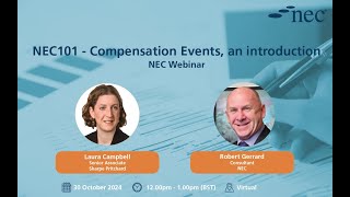 Webinar NEC101  Compensation Events an introduction [upl. by Atiuqcaj]