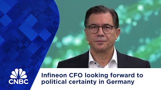 Infineon CFO very much looking forward to political certainty in Germany [upl. by Knight689]