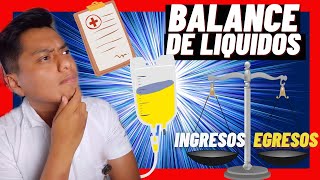 💉BALANCE HIDRICOCONTROL DE LIQUIDOS EJEMPLOFACIL Y RAPIDO 🔵 ENFERMERIAMEDICINA [upl. by Nathanil704]