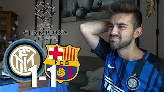 HINCHA del REAL MADRID reacciona al INTER 1 vs 1 FC BARCELONA UEFA Champions League EN DIRECTO [upl. by Gainor]