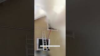 Why Firefighters Spray Water Outside to Fight Fires Effectively shorts [upl. by Aerahs]