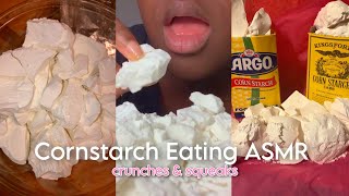 Cornstarch Eating ASMR  Crunches amp Squeaks  Powder amp Chunks  Tiktok Compilation  Tiktok Pink [upl. by Siari]