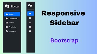 Responsive Sidebar Menu using Bootstrap 5 [upl. by Stickney]