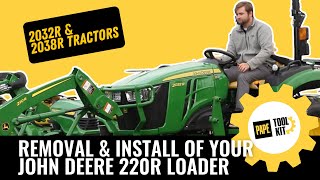 Removal and Install of Your 220R John Deere Loader [upl. by Ingham]