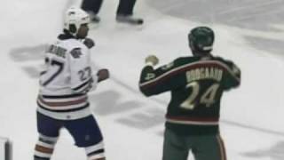 Georges Laraque vs Derek Boogaard Nov 23 2005 [upl. by Seleta]