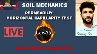 Soil Mechanics lecture35 Permeability and horizontal capillarity test Gate2022 [upl. by Anneirda]