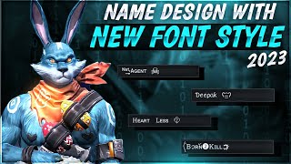 Free Fire Stylish Name Design Tutorial  Unique Font Style 2023  Name Change With Stylish Fonts [upl. by Ahsinej]