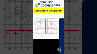 02  Latitude e Longitude Geografia  Conhecimentos Gerais Correios  Concurso Correios 2024 ibfc [upl. by Sussna]