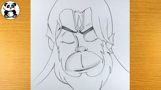 Angry Hanuman ji pencildrawing  hindu gods [upl. by Mei]