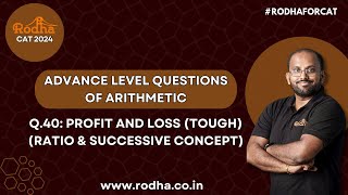 Arithmetic Advance Level Questions  40 I CAT PREPARATION 2024 I QUANTITATIVE APTITUDE PREPARATION [upl. by Ceil201]