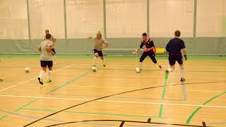 Futsal Training Drill Receiving Turning and Facing Level 1 Beginner [upl. by Panchito]