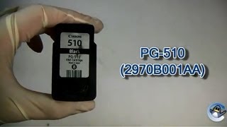 How to Refill Canon PG510 Black Ink Cartridge [upl. by Bryn603]