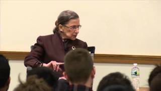 A conversation with Ruth Bader Ginsburg at HLS [upl. by Airetnahs649]