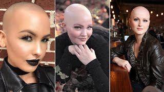 Beautiful Women Headshave Buzz Cut Women Female Headshave New Buzz Cut Transformation Pixie Cut [upl. by Melborn]