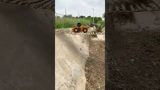 Bulldozer drive on the bridge shorts tractor bulldozer shortvideo jcb shortsvideo toys [upl. by Essa649]