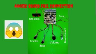 4440 Double Ic Amplifier Board connection 4440 Double Ic Amplifier Board Me Bluetooth Connect Kare [upl. by Idnerb457]