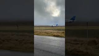 Atlantic Airways Airbus A320 landing in vágar EKVG airport airplane aviation aviationlovers [upl. by Wilde708]