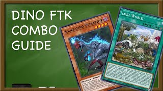 ONLY 2 CARDS Dino FTK Combo Guide  Yugioh Master Duel Tutorial [upl. by Yasibit]