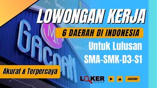 LOWONGAN KERJA TERBARU 2024  Untuk Berbagai Daerah [upl. by Dwight78]