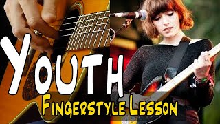 Learn Easy quotYouthquot by Daughter  Guitar TABS and Lesson [upl. by Yruoc984]