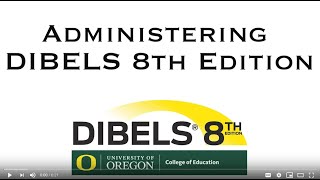 Administration of DIBELS 8th Edition [upl. by Shah]