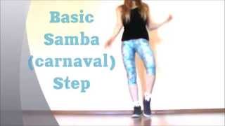 Basic Samba Step Easy Dance Lesson by EHABY [upl. by Harutak621]