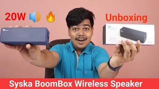 Syska BoomBox Wireless Speaker 🔥  Unboxing [upl. by Arturo]