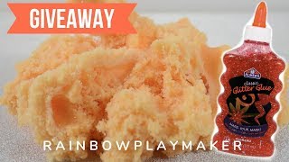 HOW TO MAKE CLOUD SLIME WITH ELMERS GLITTER GLUE GIVEAWAY ANNOUNCEMENT [upl. by Hayman]