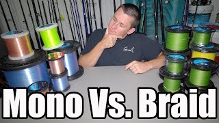 Braid vs Monofilament On A Spinning Reel  Unraveling The Best Line For Your Setup [upl. by Colvert886]