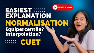 Normalisation in CUET explained Equipercentile method using interpolation [upl. by Hnacogn15]