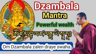 Most powerful Zambala Mantra for wealth Dzambala mantra [upl. by Jaco]