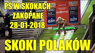 PŚ W SKOKACH ZAKOPANE 28012018 SKOKI POLAKÓW [upl. by Nanam]