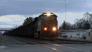 Busy Night on the Chicago line with the Nickel Plate Heritage Unit [upl. by Ariajaj]