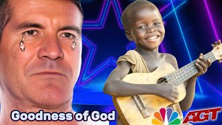 African Cowboy Singer Make Simon to Cry with quotGoodness of Godquot Powerful worship Song  AGT 2024 [upl. by Ocker]