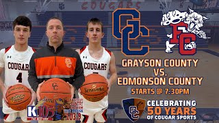 Grayson County Cougar Basketball vs Edmonson County 12th District Semifinals [upl. by Collin]