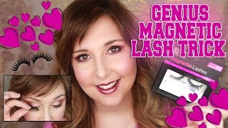 GENIUS Magnetic Lash Trick Ardell Magnetic Lashes hack [upl. by Arlette738]