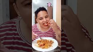 mukbang vamos almoçar feijao arroz macarrão e charque e mortadela uma delícia 😋 [upl. by Yardna]