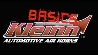 Kleinn Air Horn Basics How to Wire Solenoid Valves [upl. by Schuyler]