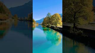 Fall 🍁 in Interlaken Switzerland 🇨🇭 interlaken switzerland shorts [upl. by Anasor]