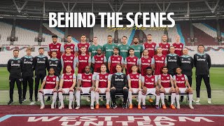 quotIll Stand On My Tippy Toesquot 😂  West Ham Team Photo  Behind The Scenes 🎥 [upl. by Leodora]