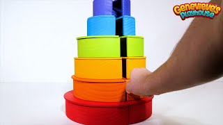 Rainbow Learning Blocks for Toddlers and Kids [upl. by Aicertap995]