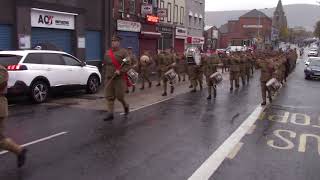 Regimental Band FB  Remembrance Sunday Belfast 2018 [upl. by Waiter69]