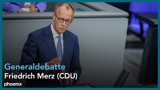 Generaldebatte mit Friedrich Merz CDU im Deutschen Bundestag am 110924 [upl. by Bobbette949]