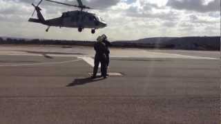 Directing a Navy Helicopter Landing Signalman Enlisted [upl. by Ymaral515]