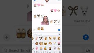 CUTE CUSTOM EMOJI TUTORIAL FOR iOS 181 🎀🌟🩷 [upl. by Wilt]